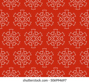 seamless floral geometric patterns. Rose color. Texture for holiday cards, Valentines day, wedding invitations, design wallpaper, pattern fills, web page, banner, flyer. Vector illustration.