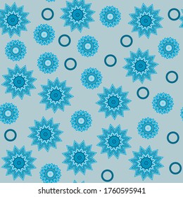 Seamless floral geometric patterns. Texture for background, holiday cards, wedding invitations, design wallpaper, pattern fills, web page, banner, flyer end textile. Vector illustration.	