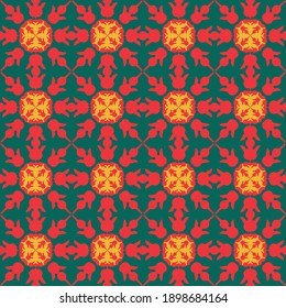 Patrones geométricos florales sin foco. Textura para fondo, tarjetas de vacaciones, invitaciones de boda, fondo de pantalla de diseño, rellenos de patrones, página web, banner, volante y textil. Ilustración vectorial.