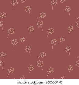 Seamless floral hand drawn vector pattern