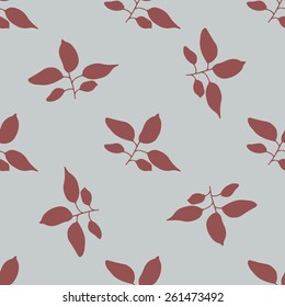 Seamless floral hand drawn vector pattern