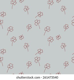 Seamless floral hand drawn vector pattern