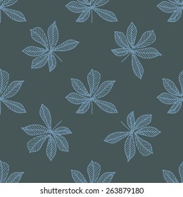 Seamless floral hand drawn vector pattern