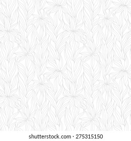 Seamless floral hand-drawn pattern