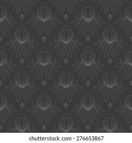 Seamless floral hand-drawn pattern