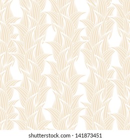 Seamless floral hand-drawn wallpaper in pastel colors