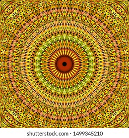 Seamless floral kaleidoscope mandala pattern wallpaper design - tribal abstract vector background illustration