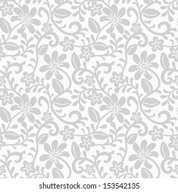 Seamless floral lace pattern