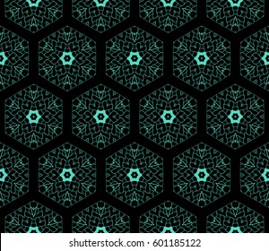 seamless floral lace pattern with hand drawn texture. Ornament for interior design, greeting cards, birthday or wedding invitations, fabric print. Ethnic background in arabian style.