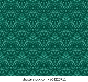 seamless floral lace pattern with hand drawn texture. Ornament for interior design, greeting cards, birthday or wedding invitations, fabric print. Ethnic background in arabian style.