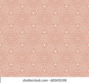seamless floral lace pattern with hand drawn texture. Ornament for interior design, greeting cards, birthday or wedding invitations, fabric print. Ethnic background in arabian style.