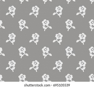 seamless floral lace pattern, vector illustration