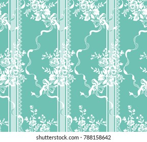 seamless floral lace pattern, vector illustration