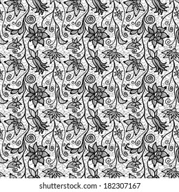 seamless floral lacy background