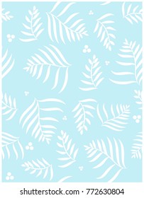 seamless floral leave creative pattern