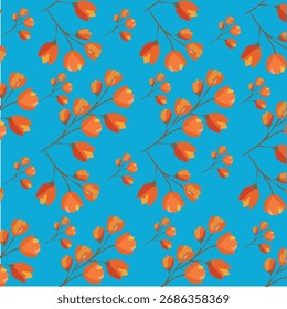 Diseño de patrón geométrico de hojas florales sin costuras .