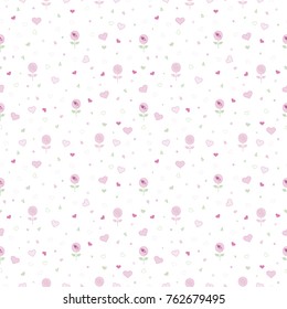 Seamless floral light vector background
