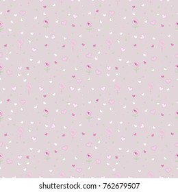 Seamless floral light vector background