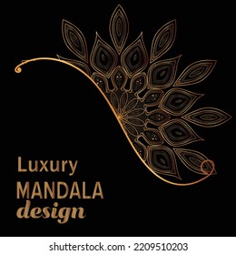 Seamless floral mandala  design vector      