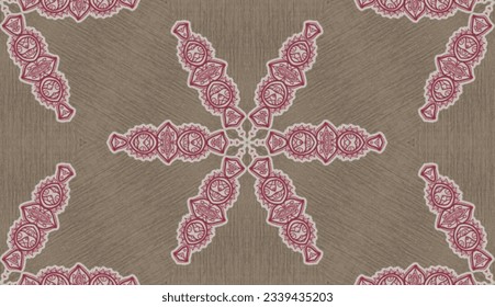 Seamless Floral Mandala Pattern Design 