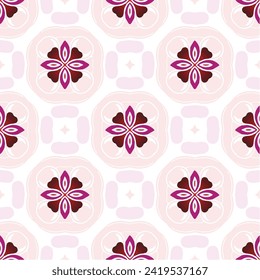 nahtloses Blumenmandala-Muster	