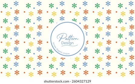 Seamless floral minimalist pattern design