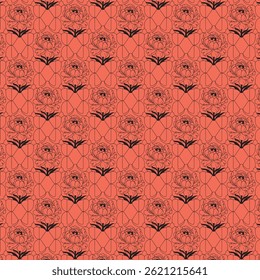 seamless floral minimalist pattern design, geometric abstract pattern, colorful fabric background, This designs are suitable for fashion and can be used in making clothes. design 020