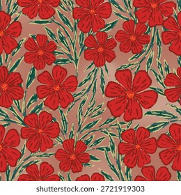 seamless floral motif in vector suitable for fabric, background, wallpaper, covers, etc