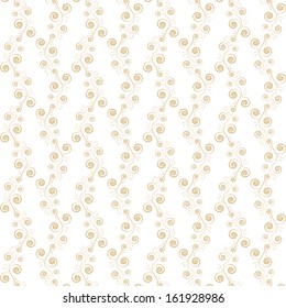 seamless floral and music notes pattern 