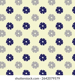 Seamless floral natural abstract pattern white background Blue 