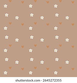 Seamless floral natural abstract pattern white background