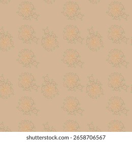 Seamless floral natural abstract pattern white background Blue	