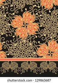 seamless floral orient pattern