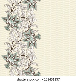 Seamless floral ornament