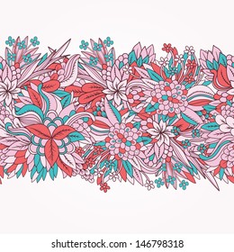 Seamless floral ornament