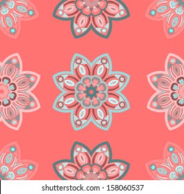 Seamless floral ornament