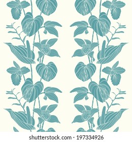 Seamless floral ornament