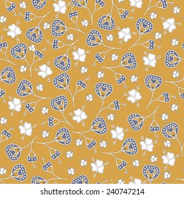 Seamless floral ornament.