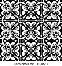 seamless floral ornament