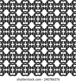 Seamless floral ornament classic Art Nouveau. Template.