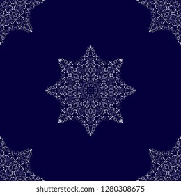 Seamless floral ornament on background. Seamless wallpaper pattern. Trendy wallpaper pattern