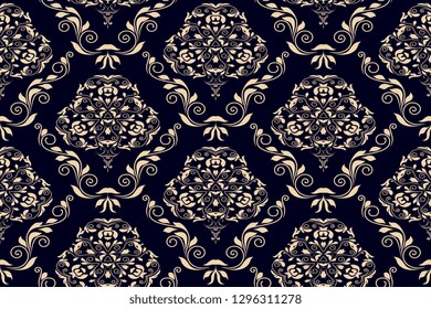 Seamless floral ornament on background. Seamless pattern for your design. Wallpaper pattern
