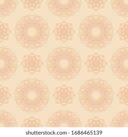 Seamless floral ornament on background. Template for your design. Wallpaper pattern. Textile pattern