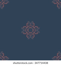 Seamless floral ornament on background. Wallpaper pattern