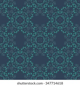 Seamless floral ornament on background. Wallpaper pattern