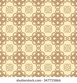 Seamless floral ornament on background. Wallpaper pattern