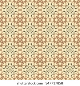Seamless floral ornament on background. Wallpaper pattern