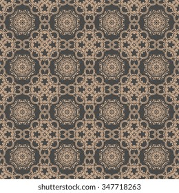 Seamless floral ornament on background. Wallpaper pattern
