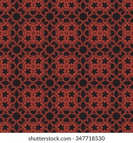Seamless floral ornament on background. Wallpaper pattern