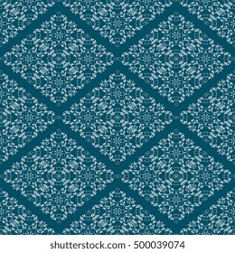 Seamless floral ornament on background. Wallpaper pattern